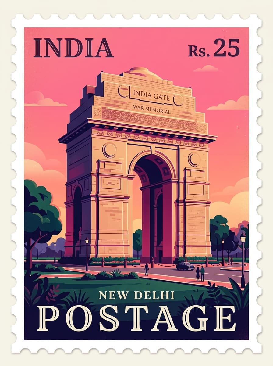 India Gate Stamp